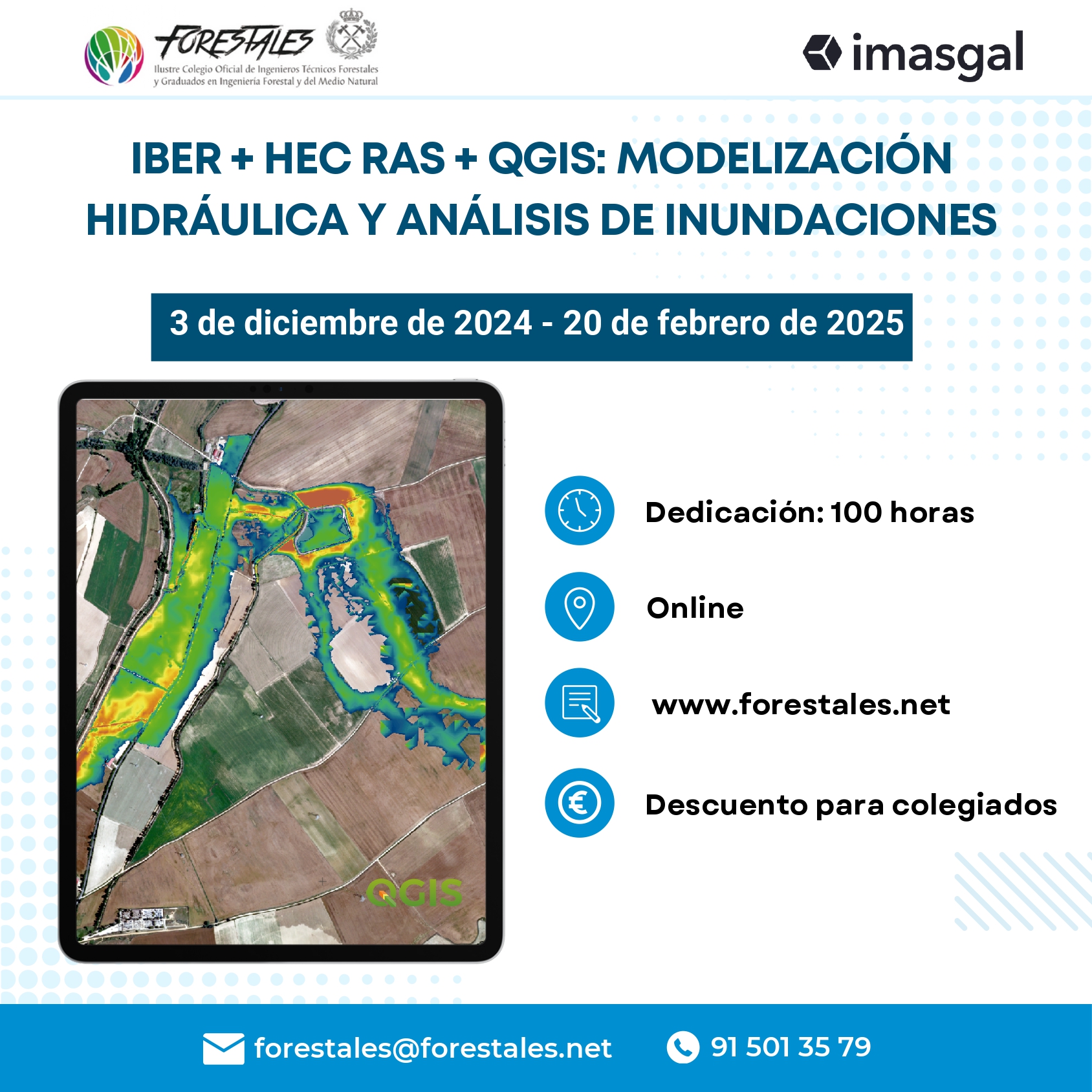 CURSO ON-LINE DE IBER + HEC RAS + QGIS: MODELIZACIÓN HIDRÁULICA Y ANÁLISIS DE INUNDACIONES